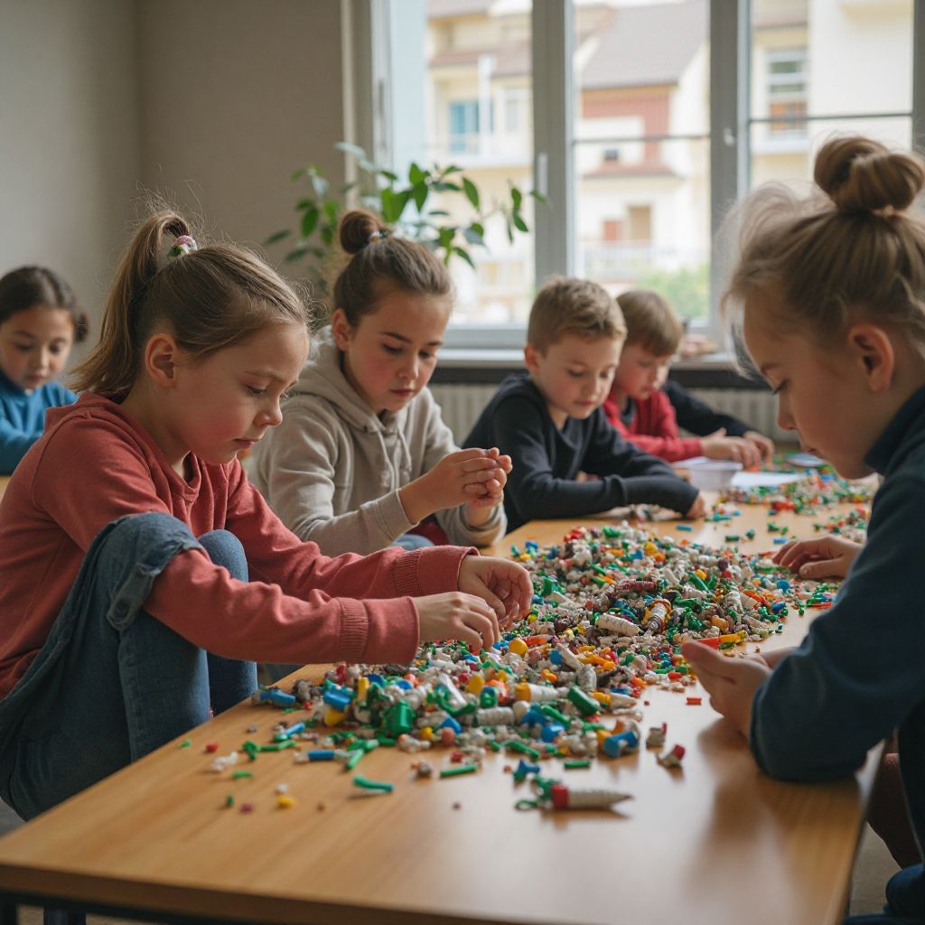 Sesiune de educare privind reciclarea