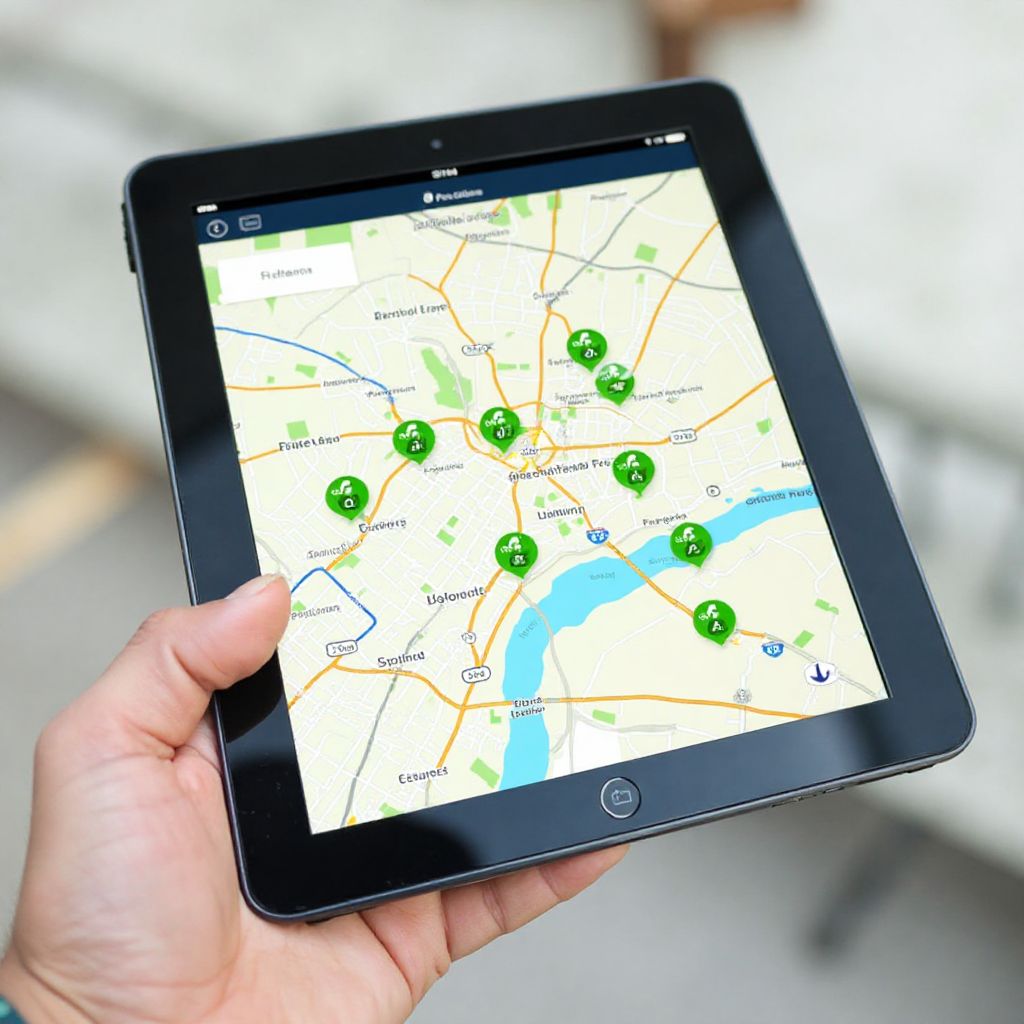 Hartă interactivă cu puncte de colectare